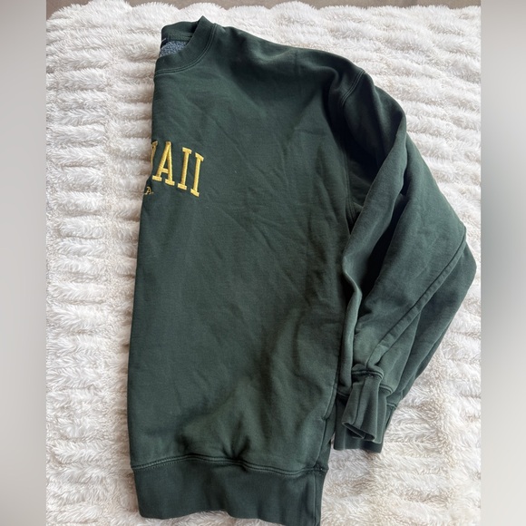 Brandy Melville Hawaii U.S.A. Green Sweatshirt OS - Picture 5 of 5